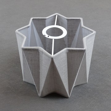 Cúpula de substituição para aplique de parede PIANO E27, diâmetro 19,5 cm, cinzenta