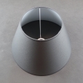 Cúpula de substituição para candeeiro de mesa E27 24x40 cm cinzenta