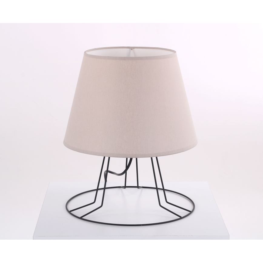 Cúpula de substituição para candeeiro de mesa E27, Ø 30 cm, bege