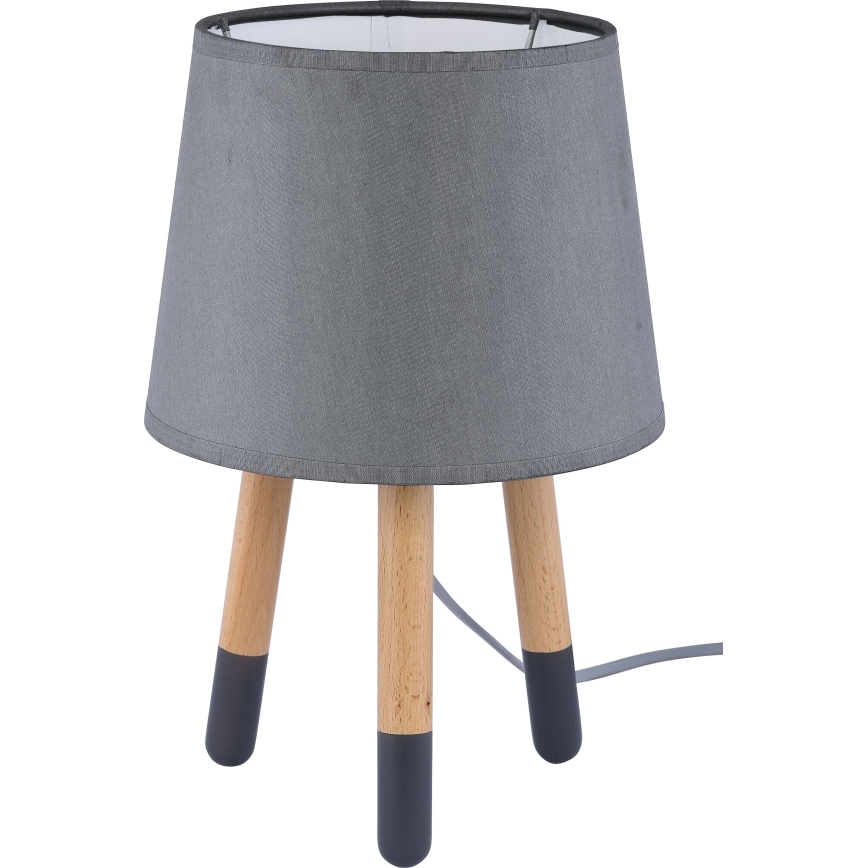 Cúpula de substituição para candeeiro de mesa LAMA, compatível com soquete E27, diâmetro 15 cm, cinzenta