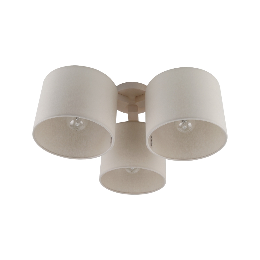 Cúpula de substituição para candeeiro de teto e candeeiro de mesa WALEC E27, diâmetro 20 cm, bege