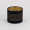 Cúpula de substituição para lustre BOGART E27, diâmetro 20 cm, preto/dourado