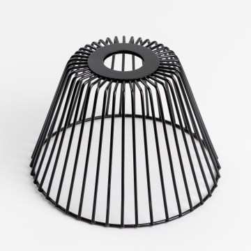 Cúpula universal CURITIBA, diâmetro 21 cm, preta