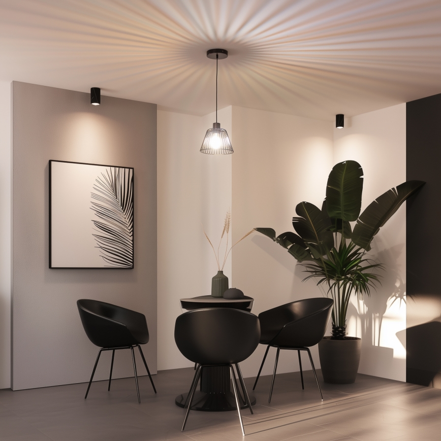 Cúpula universal CURITIBA, diâmetro 21 cm, preta