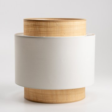 Cúpula universal KERIA Ø 30 cm bege/branco