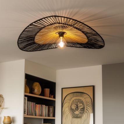 Cúpula universal KERIA Ø 80 cm castanho/preto