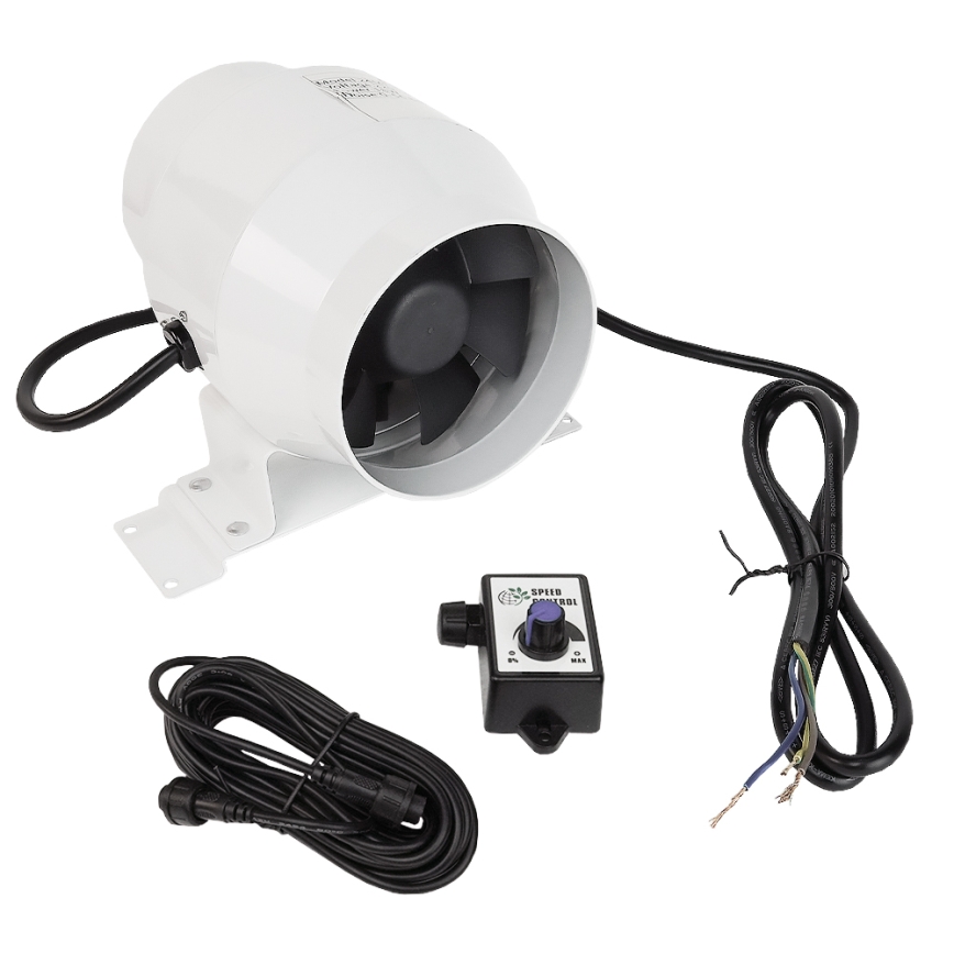 Dalap 24MF100 - Ventilador de conduta com motor económico e regulador de velocidade MF 100 EC 18W/230V