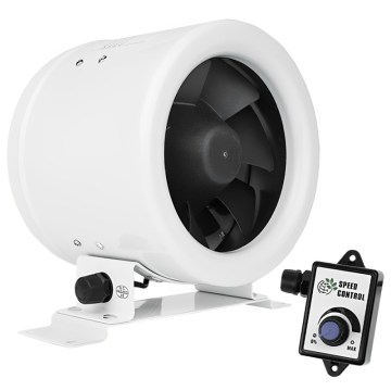 Dalap 24MF125 - Ventilador de conduta com motor energeticamente eficiente e regulador de velocidade MF 125 EC 20W/230V