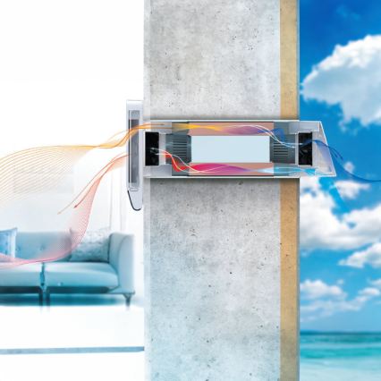 Dalap 25BP160 - Unidade de recuperação de ar para ambientes BRISE 160 PROFI 22W/230V Wi-Fi + controlo remoto