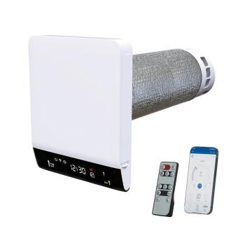 Dalap 25BP160 - Unidade de recuperação de ar para ambientes BRISE 160 PROFI 22W/230V Wi-Fi + controlo remoto