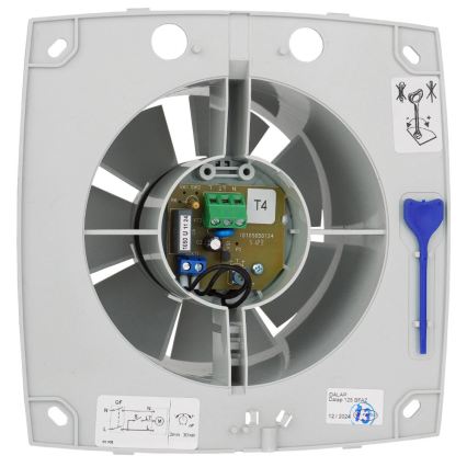 Dalap 41016 - Ventilador axial com temporizador 100 BFAZ 16W/230V