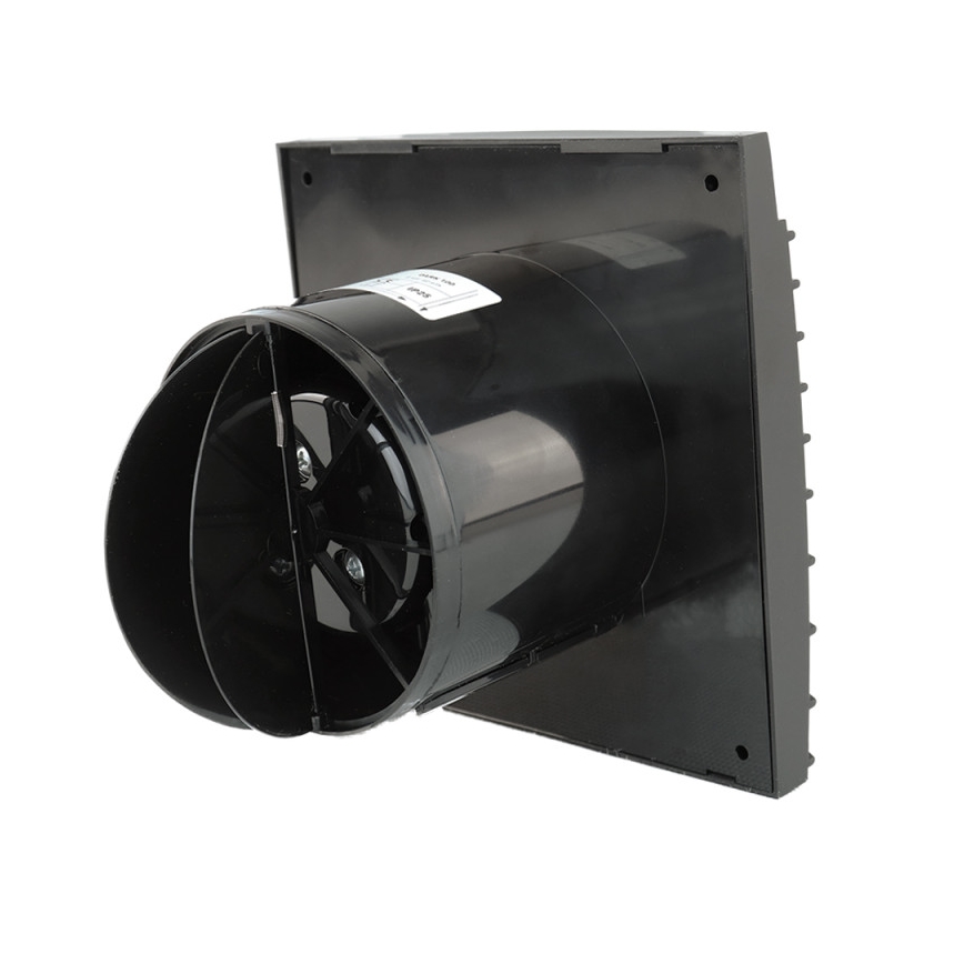 Dalap 41095ZW - Ventilador axial com temporizador e sensor de humidade 100 DARK ZW 8,4W/230V