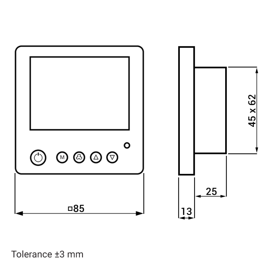 Dalap 55561 - Conjunto de 2 recuperadores de ar para ambientes ZEPHIR SIMPLE DOUBLE 7,61W/230V