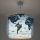 Dalber 40672 - Lustre infantil WORLD 1xE27/15W/230V azul