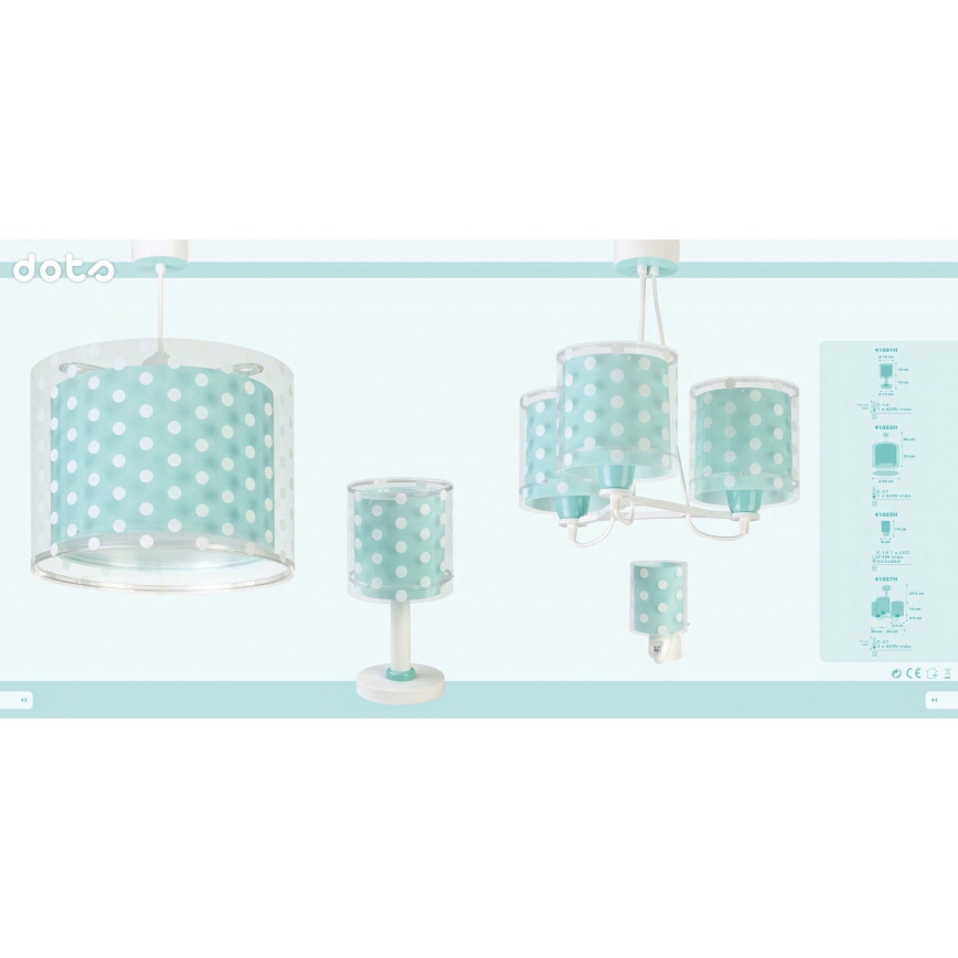 Dalber 41002H - Candelabro de criança DOTS 1xE27/60W/230V
