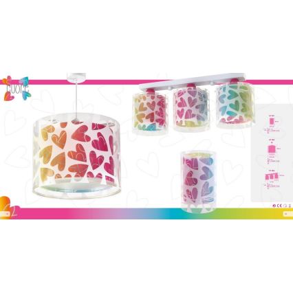 Dalber 41181 - Lâmpada de mesa CUORE 1xE14/40W/230V