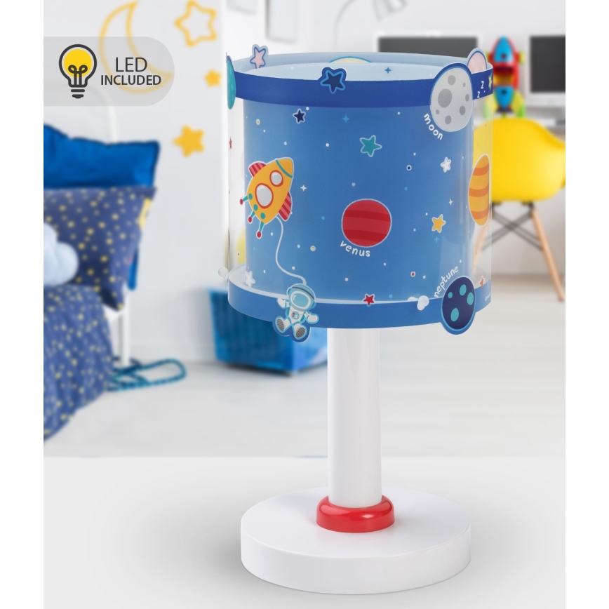 Dalber 41341N - Candeeiro infantil LED PLANETS 1xG4/4W/230V azul