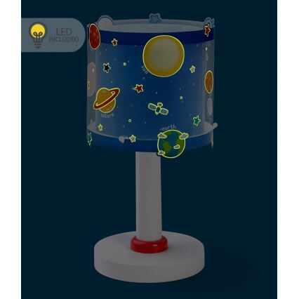 Dalber 41341N - Candeeiro infantil LED PLANETS 1xG4/4W/230V azul