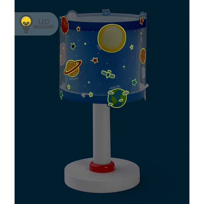 Dalber 41341N - Candeeiro infantil LED PLANETS 1xG4/4W/230V azul