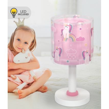 Dalber 41591N - Candeeiro infantil LED UNICORNS 1xG4/4W/230V rosa