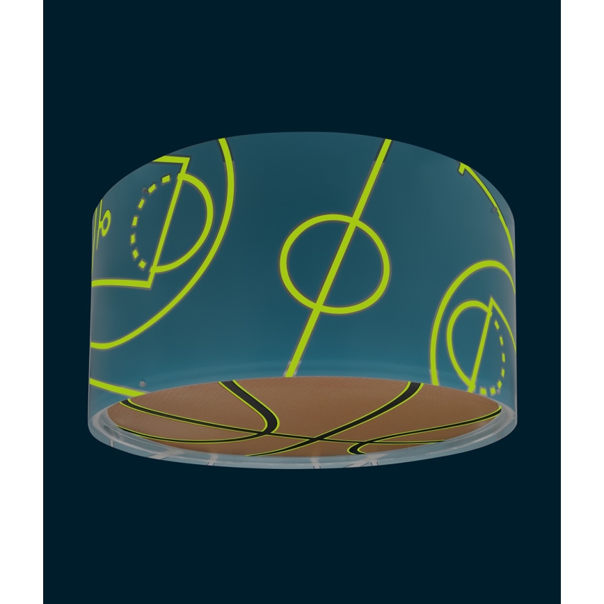 Dalber 41746 - Iluminação de teto de criança BASKET 2xE27/15W/230V