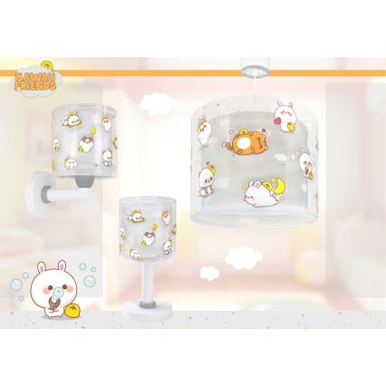 Dalber 41762E - Lustre infantil KAWAII FRIENDS 1xE27/15W/230V cinzento