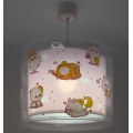 Dalber 41762S - Lustre infantil KAWAII FRIENDS 1xE27/15W/230V rosa