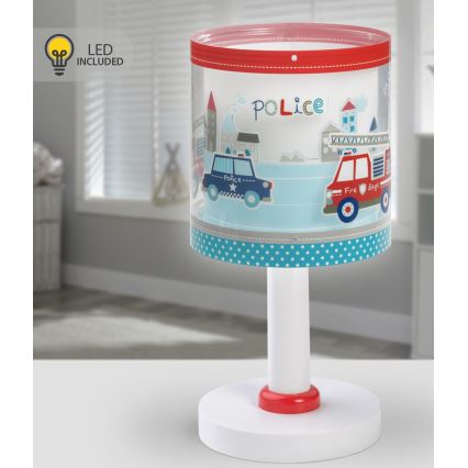 Dalber 60611N - Candeeiro infantil LED POLICE 1xG4/4W/230V multicolorido