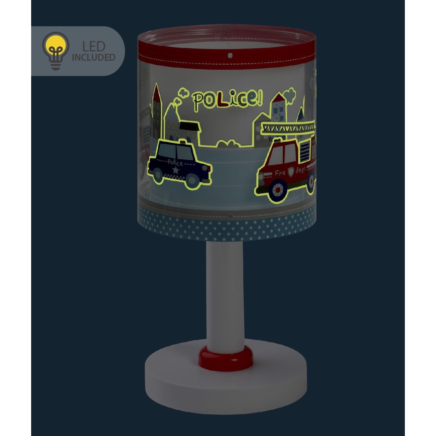 Dalber 60611N - Candeeiro infantil LED POLICE 1xG4/4W/230V multicolorido