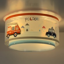 Dalber 60616 - Iluminação de teto de criança POLICE 2xE27/60W/230V