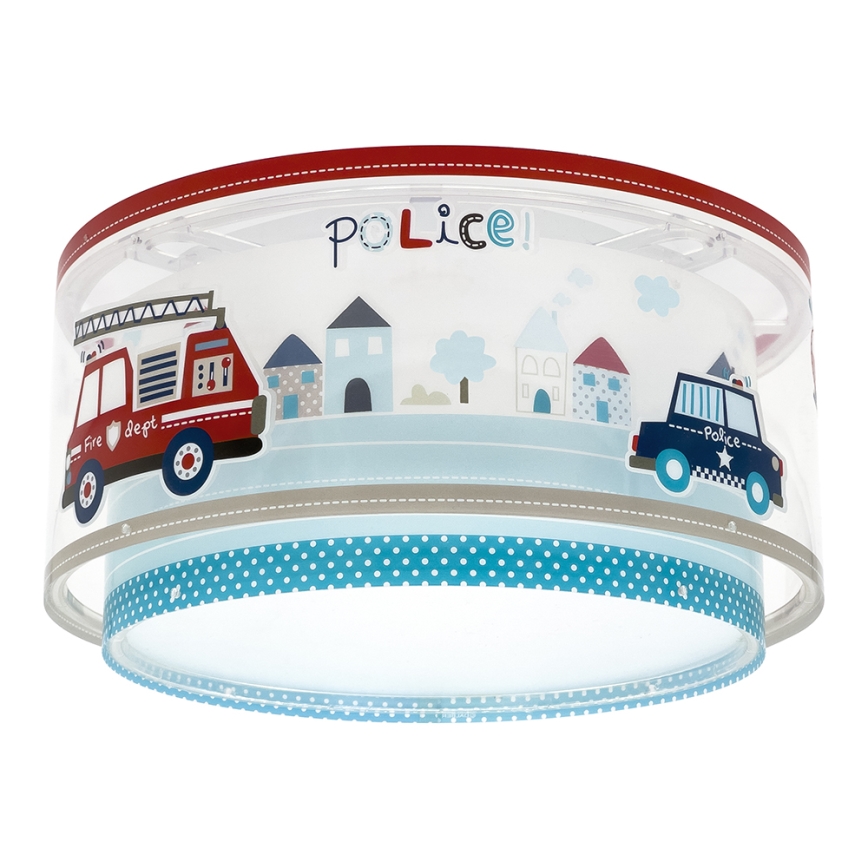 Dalber 60616 - Iluminação de teto de criança POLICE 2xE27/60W/230V
