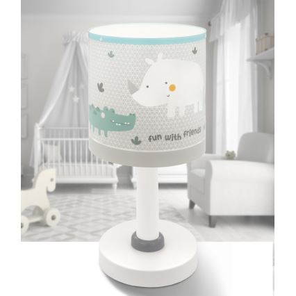 Dalber 60621 - Candeeiro de criança RHICO AND CROCO 1xE14/8W/230V