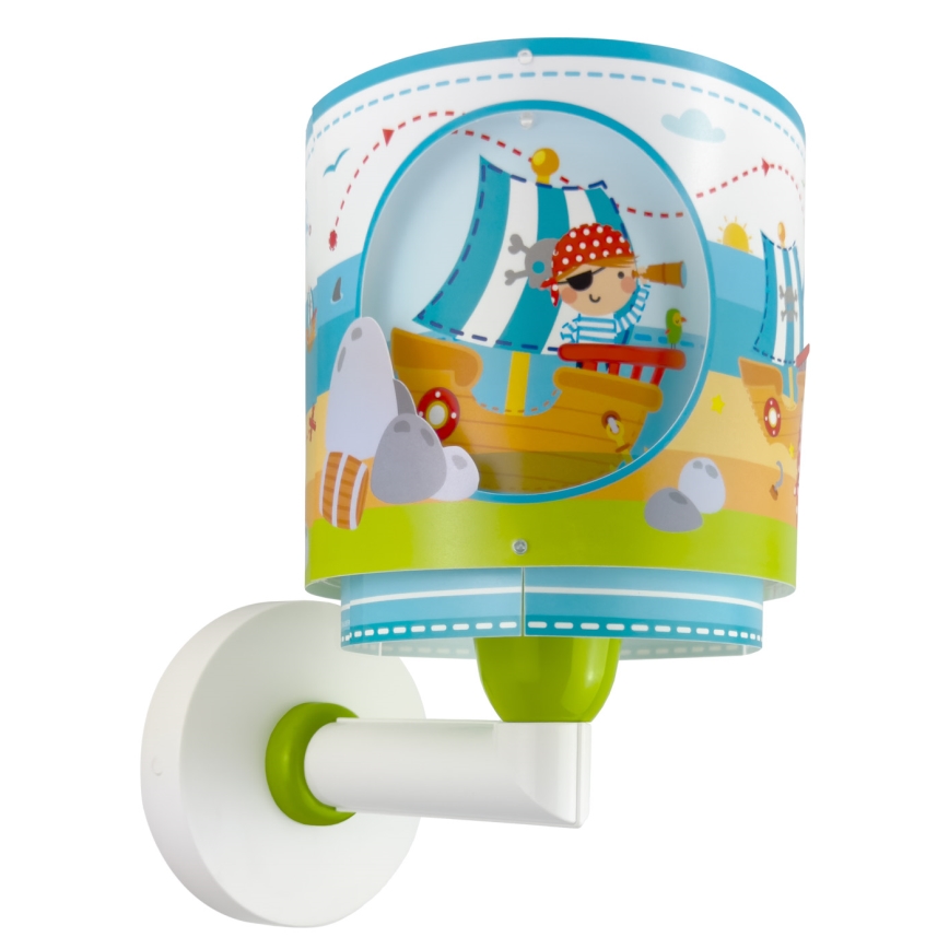 Dalber 60659 - Luminária de parede infantil PIRATE ISLAND 1xE27/15W/230V