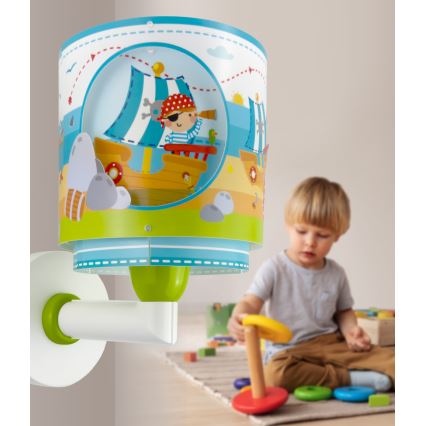 Dalber 60659 - Luminária de parede infantil PIRATE ISLAND 1xE27/15W/230V