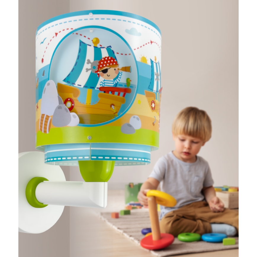 Dalber 60659 - Luminária de parede infantil PIRATE ISLAND 1xE27/15W/230V