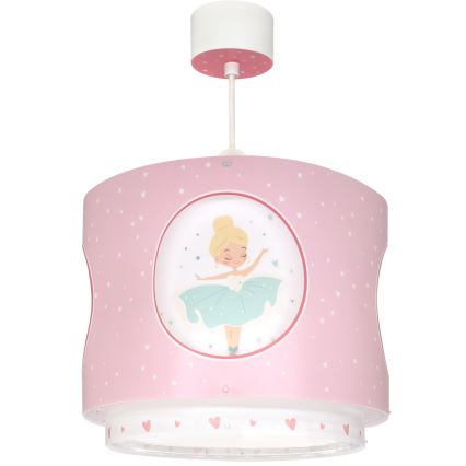 Dalber 60912 - Lustre infantil PRINCESS DANCE 1xE27/15W/230V rosa