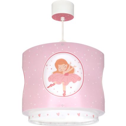 Dalber 60912 - Lustre infantil PRINCESS DANCE 1xE27/15W/230V rosa