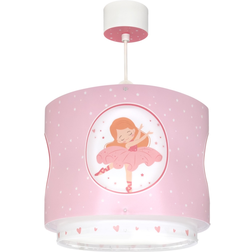 Dalber 60912 - Lustre infantil PRINCESS DANCE 1xE27/15W/230V rosa