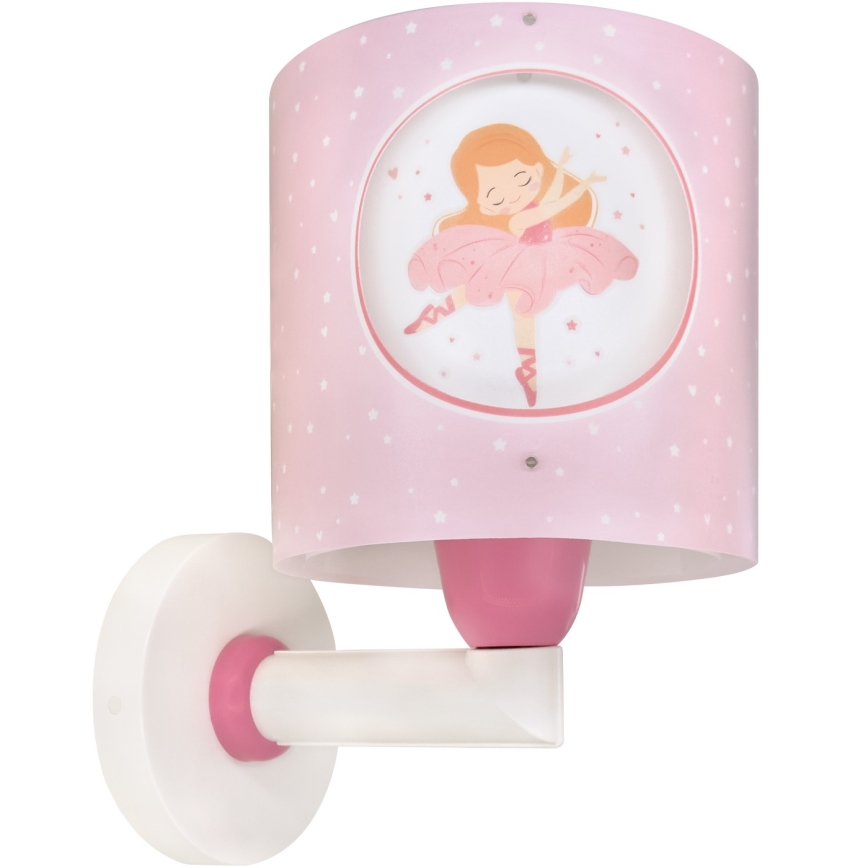 Dalber 60919 - Candeeiro de parede infantil PRINCESS DANCE 1xE27/15W/230V rosa