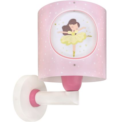 Dalber 60919 - Candeeiro de parede infantil PRINCESS DANCE 1xE27/15W/230V rosa
