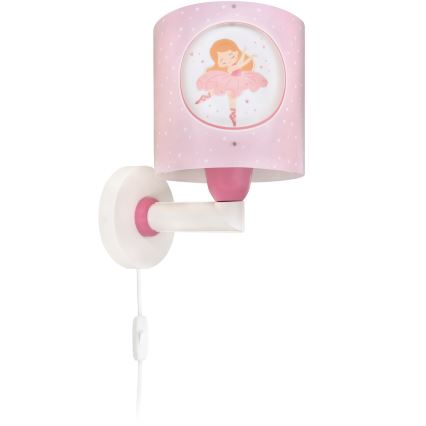 Dalber 60919 - Candeeiro de parede infantil PRINCESS DANCE 1xE27/15W/230V rosa