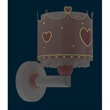 Dalber 61109 - Iluminação de parede de criança LITTLE QUEEN 1xE27/60W/230V