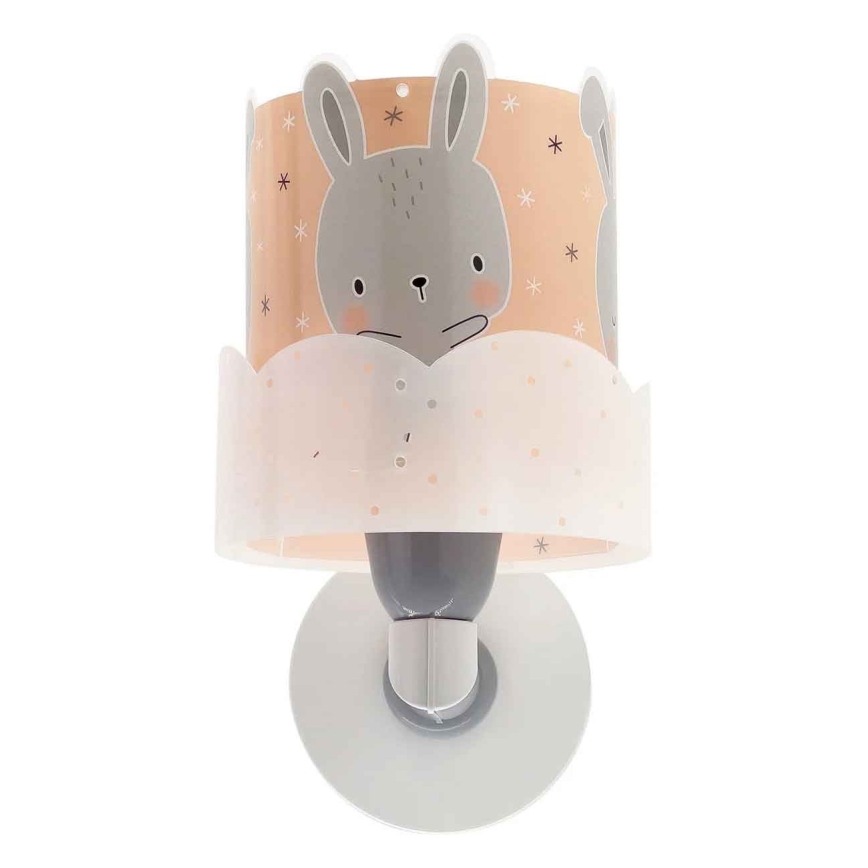 Dalber 61159S - Iluminação de parede de criança BUNNY 1xE27/60W/230V laranja