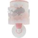 Dalber 61179S - Iluminação de parede de criança WHALE DREAMS 1xE27/15W/230V rosa