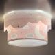Dalber 61236S - Iluminação de teto de criança MOON 2xE27/60W/230V rosa
