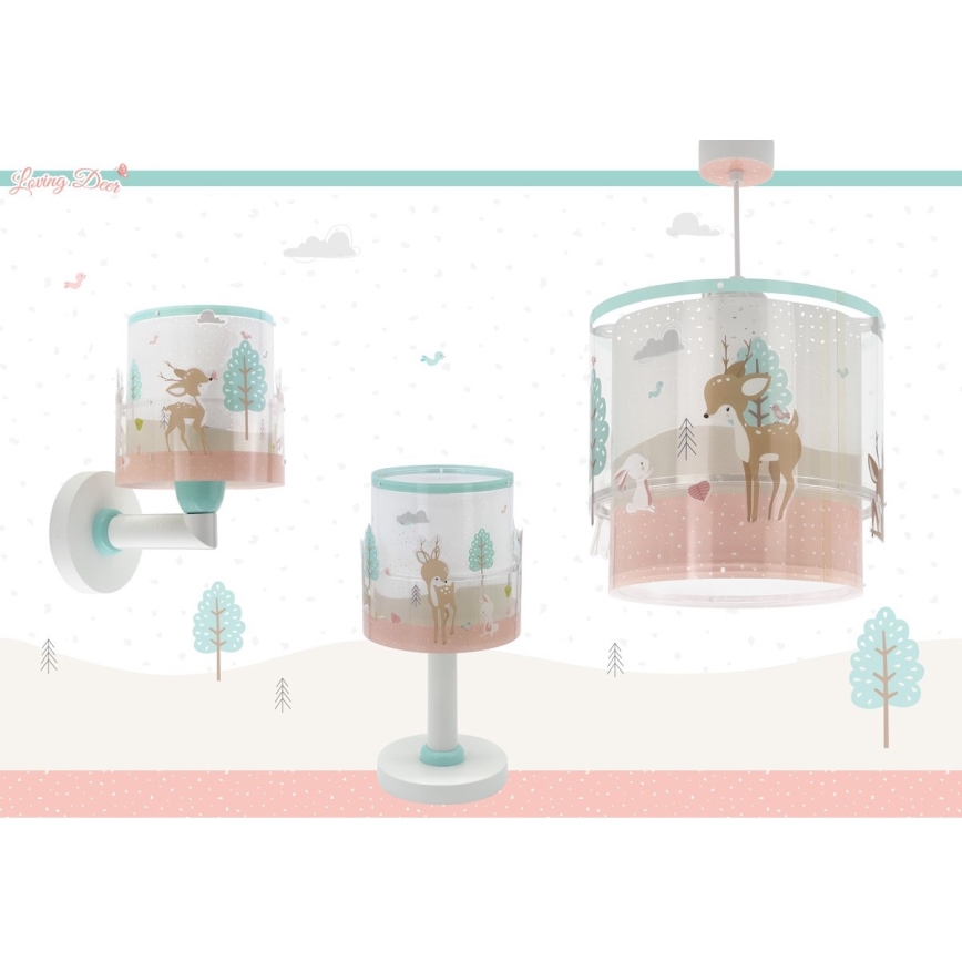 Dalber 61271 - Candeeiro de criança LOVING DEER 1xE14/40W/230V