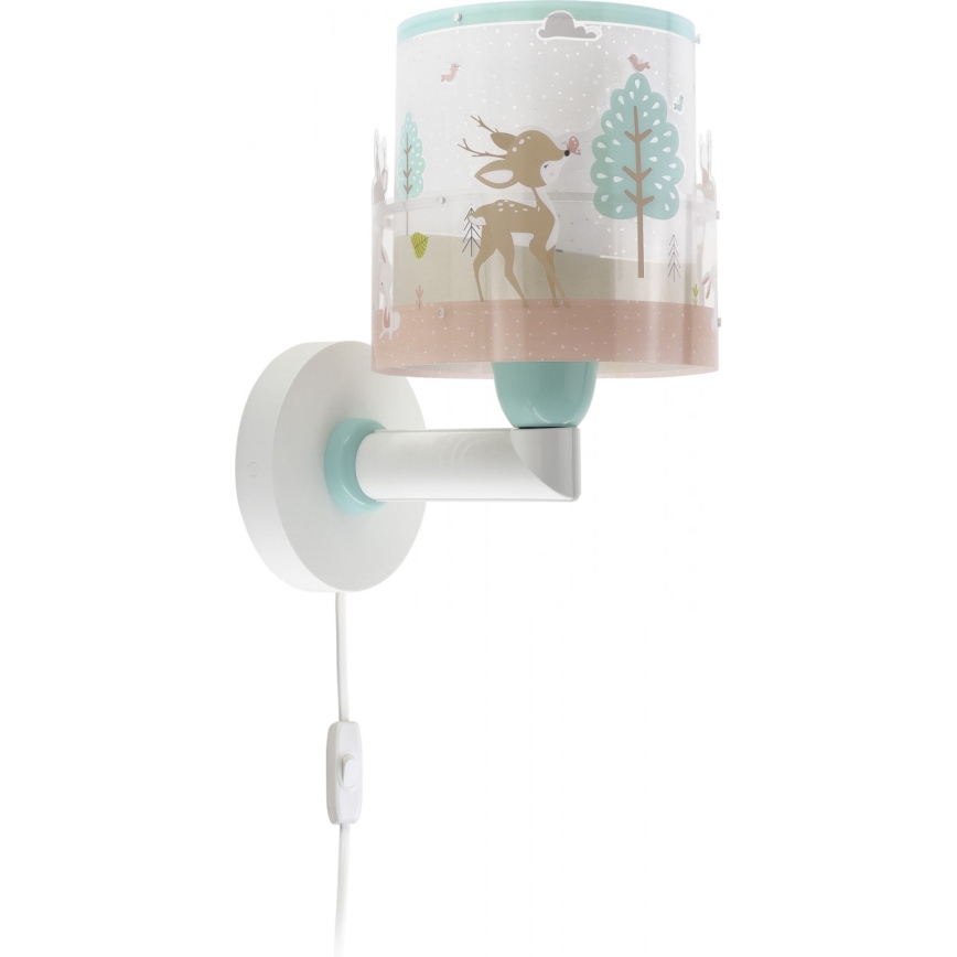 Dalber 61279 - Iluminação de parede de criança LOVING DEER 1xE27/60W/230V