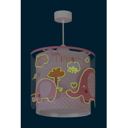 Dalber 61332S - Candelabro de criança LITTLE ELEFANTE 1xE27/60W/230V