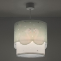 Dalber 61712H - Candelabro de criança SWEET LOVE 1xE27/60W/230V verde