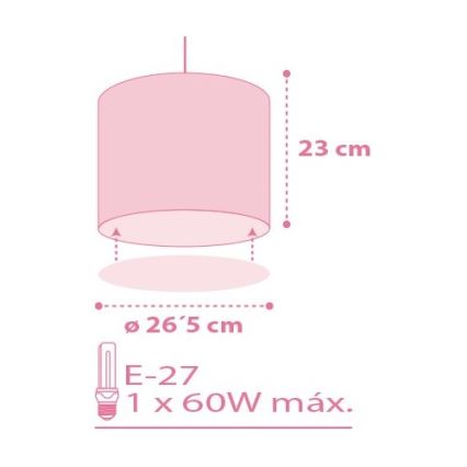 Dalber 62002S - Candeeiro de criança COLORS 1xE27/60W/230V
